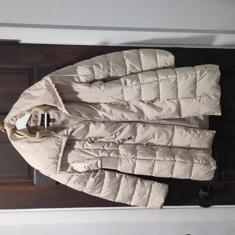 Jessica Simpson Puffer Coat, Size small, Cream/Beige